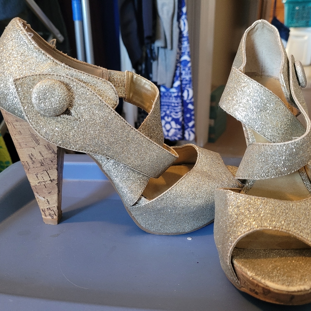 Gold heels